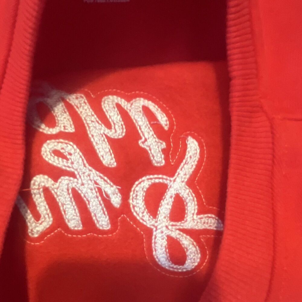 Hello Kitty by Sanrio Merry & Bright Christmas Red Sweatshirt L Glitter box 1 - Picture 3 of 6